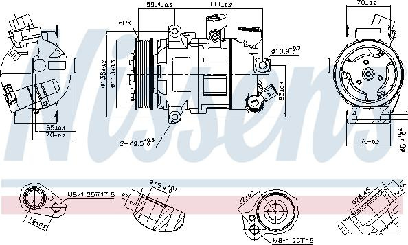 Compresor, climatizare VW ARTEON (3H7, 3H8), Hatchback, 04.2017 - Nissens 890607