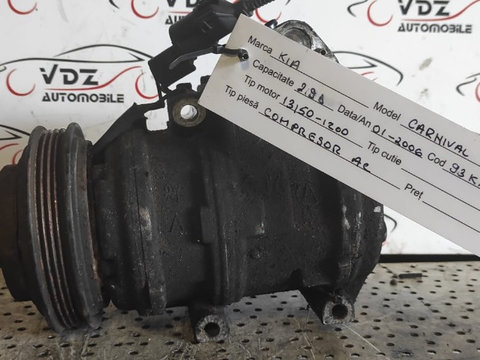 COMPRESOR KIA CARNIVAL 2.9D 2001-2006 93KW 13150-1200