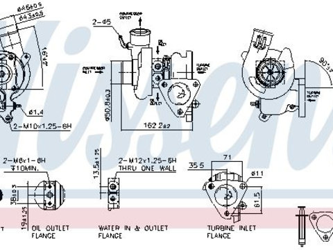 Compresor sistem de supraalimentare 93065 NISSENS pentru Mitsubishi Montero Mitsubishi Pajero Mitsubishi Pajeroshogun Mitsubishi Shogun Mitsubishi Coltrodeo Mitsubishi L Mitsubishi Strada Mitsubishi Triton