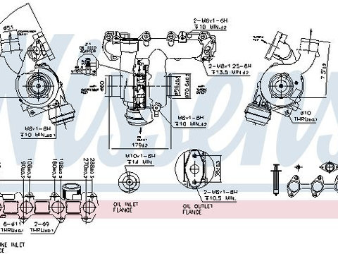 Compresor sistem de supraalimentare 93082 NISSENS pentru Opel Zafira Opel Astra Fiat Croma