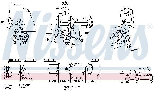 Compresor sistem de supraalimentare 93095 NISSENS pentru Seat Ibiza Seat Cordoba Skoda Fabia Skoda Roomster