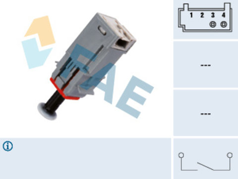 Comutator, actionare ambreiaj (Tempomat) (24790 FAE) FIAT,OPEL,SAAB,SUZUKI