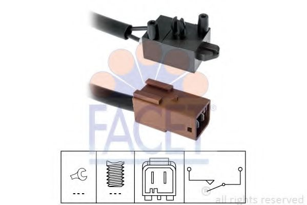 Comutator, actionare ambreiaj (Tempomat) CITROËN XSARA cupe (N0) (1998 - 2005) FACET 7.1219