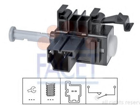 Comutator, actionare ambreiaj (Tempomat) FORD FIESTA VI Van (2009 - 2016) FACET 7.1236