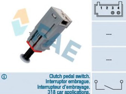 Comutator, actionare ambreiaj (Tempomat) OPEL ZAFIRA B (A05) (2005 - 2016) FAE 24790