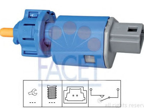 Comutator, actionare ambreiaj (Tempomat) RENAULT MEGANE III hatchback (BZ0_) (2008 - 2016) FACET 7.1274