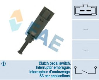 Comutator, actionare ambreiaj (Tempomat) VW CADDY II combi (9K9B) (1995 - 2004) FAE 24772