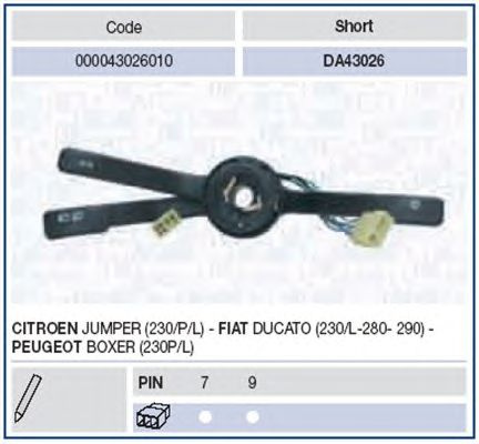 Comutator coloana directie CITROEN RELAY platou/sasiu (230) - Cod intern: W20168058 - LIVRARE DIN STOC in 24 ore!!!