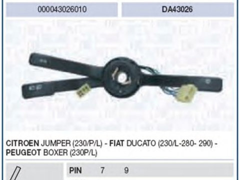 Comutator coloana directie FIAT DUCATO - Cod intern: W20168058 - LIVRARE DIN STOC in 24 ore!!!