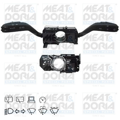 Comutator coloana directie MEAT & DORIA 23530 se potriveste la VW TRANSPORTER T5 caroserie (7HA, 7HH, 7EA, 7EH) 2003 2004 2005 2006 2007 2008 2009 2010 2011 2012 2013 2014 2015