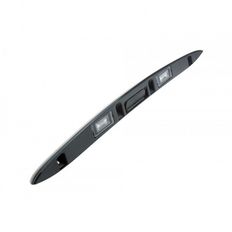 Comutator deschidere portbagaj Mini R55, R55n, R56, R56n, R57, R57n, R58, R59 2006-, Cu lampa numar-Negru, 51132754240