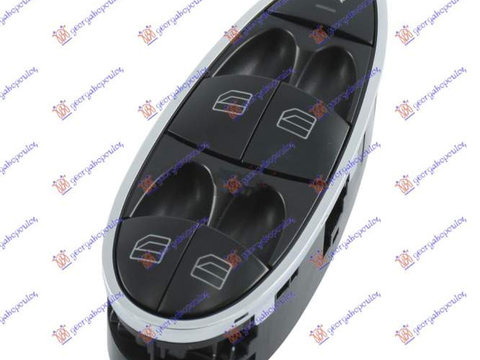 Comutator fata(Dreptunghiular)(Rama Cromata)(3pini)-Mercedes Cls (W219) Coupe 04-08 pentru Mercedes,Mercedes Cls (W219) Coupe 04-08,Peugeot Expert 07-16,Interior,Comutatoare