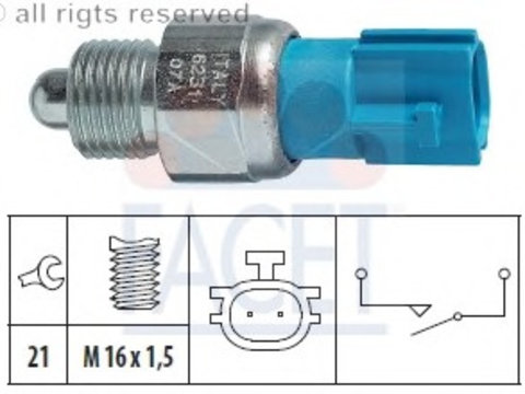 Comutator lampa marsarier 7 6231 FACET pentru Nissan Almera Nissan March Nissan Micra Nissan X-trail Renault Megane Nissan 370 Nissan Primera Nissan Dualis Nissan Qashqai Nissan Pulsar Ford Escape Ford Maverick Hyundai Coupe Hyundai Tiburon Hyundai T