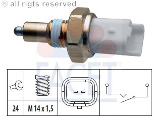 Comutator lampa marsarier 7 6271 FACET pentru Renault Megane Renault Gran Renault Twingo Renault Kangoo Renault Trafic Dacia Logan Nissan Kubistar Nissan Primastar Renault Fluence Renault Modus Dacia Duster Renault ScEnic Renault Grand Dacia Sandero 