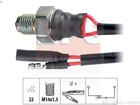 Comutator, lampa marsarier EPS 1.860.078