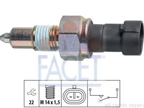 Comutator, lampa marsarier FIAT 500L (199) (2012 - 2016) FACET 7.6067 piesa NOUA