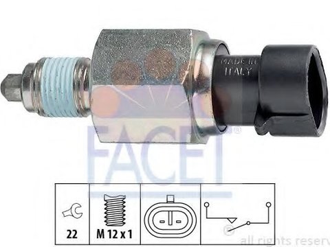 Comutator, lampa marsarier FIAT 500L (199_) (2012 - 2020) FACET 7.6196