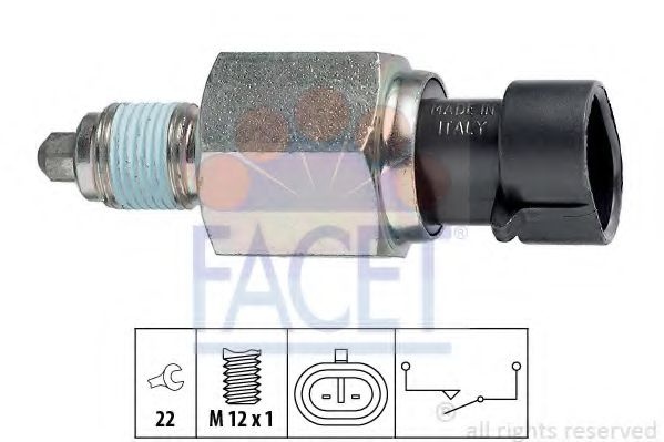 Comutator, lampa marsarier FIAT FREEMONT (JC_, JF_) (2011 - 2016) FACET 7.6196