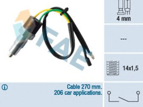 Comutator lampa marsarier HONDA PRELUDE Mk V (BB) (1996 - 2001) FAE 40580