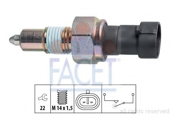 Comutator, lampa marsarier LANCIA YPSILON (843) (2003 - 2011) FACET 7.6067 piesa NOUA