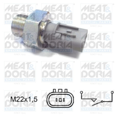 Comutator, lampa marsarier MEAT & DORIA 36072 la KIA PRO CEE'D (ED) 2008 2009 2010 2011 2012