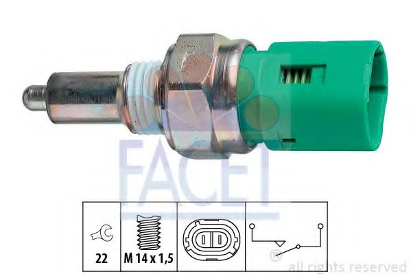 Comutator, lampa marsarier MITSUBISHI CARISMA limuzina (DA_) (1996 - 2006) FACET 7.6096