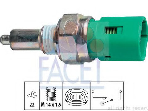 Comutator, lampa marsarier RENAULT CLIO IV (2012 - 2020) FACET 7.6096