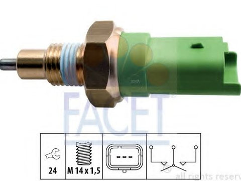 Comutator, lampa marsarier RENAULT SYMBOL II (LU1/2_) (2008 - 2020) FACET 7.6245