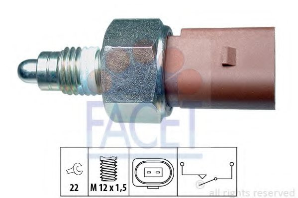 Comutator lampa marsarier SKODA OCTAVIA 3 (5E3) (2012 - 2016) FACET 7.6266