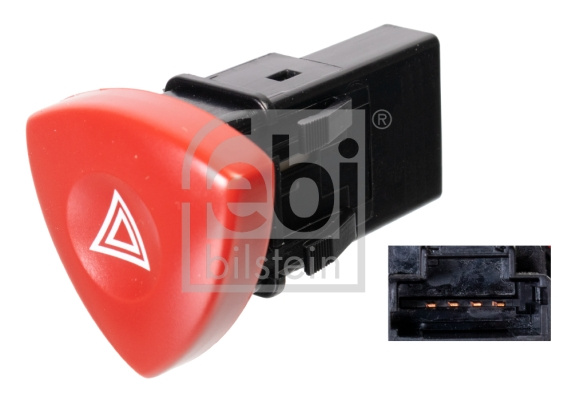 Comutator ,lumini de avarie (107792 FEBI BILSTEIN) NISSAN,OPEL,RENAULT,RENAULT TRUCKS,VAUXHALL ESPACE|INTERSTAR|LAGUNA|MASCOTT|MASTER|MASTER PRO|MOVANO|PRIMASTAR|TRAFIC II|TRAFIC, TRAFIC II|VEL SATIS|