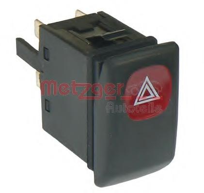 Comutator ,lumini de avarie VW GOLF Mk II (19E, 1G1), VW JETTA Mk II (19E, 1G2, 165) - METZGER 0916016