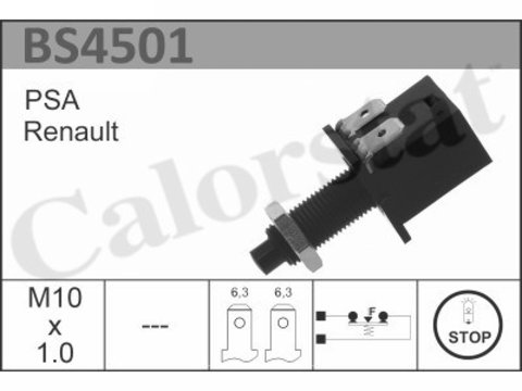 Comutator lumini frana (BS4501 CALORSTAT by Vernet) Citroen,PEUGEOT,RENAULT,TALBOT