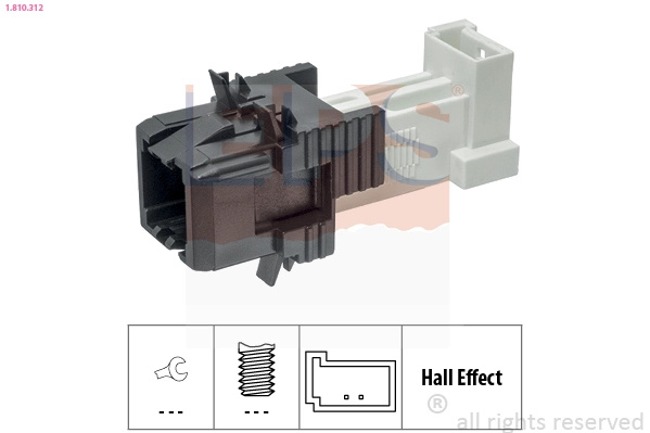 Comutator lumini frana EPS 1.810.312 pentru BMW 4 Cabriolet (G23, G83) 2020 2021 2022 2023 2024 2025