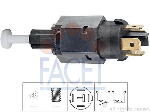 Comutator lumini frana FACET 7.1065