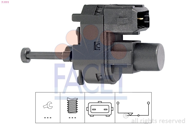 Comutator lumini frana FACET 7.1111 pentru masina FORD MONDEO III Turnier (BWY) 2000 2001 2002 2003 2004 2005 2006 2007