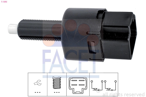 Comutator lumini frana FACET 7.1202 compatibil cu 