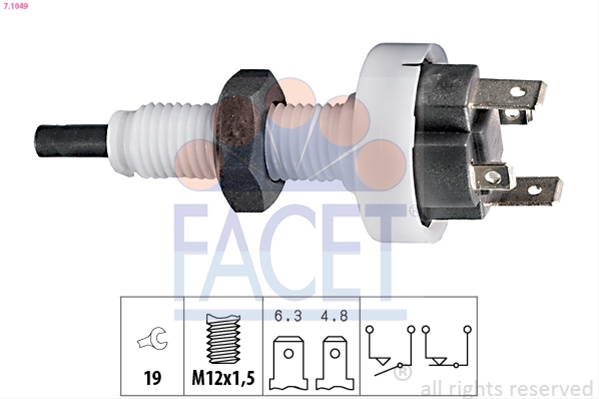 Comutator Lumini Frana Facet Alfa Romeo 7.1049