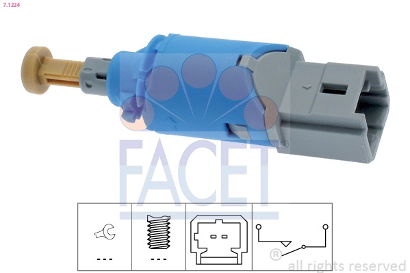 Comutator lumini frana FACET RENAULT KANGOO Express (FW0/1_) 2008-2024 - 7.1224
