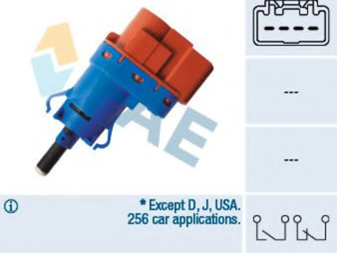 Comutator lumini frana JAGUAR XF SPORTBRAKE (CC9) (2012 - 2014) FAE 24796