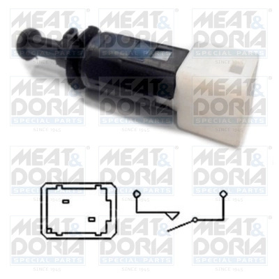 Comutator lumini frana Meat & Doria RENAULT TRAFIC II bus (JL) 2001-2013 - 35034
