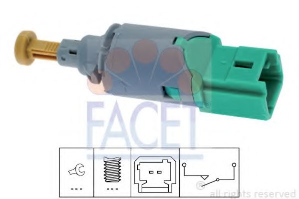 Comutator lumini frana NISSAN PRIMASTAR platou / sasiu (2002 - 2006) FACET 7.1223 piesa NOUA