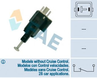 Comutator lumini frana OPEL ZAFIRA A (F75_) (1999 - 2005) FAE 24505