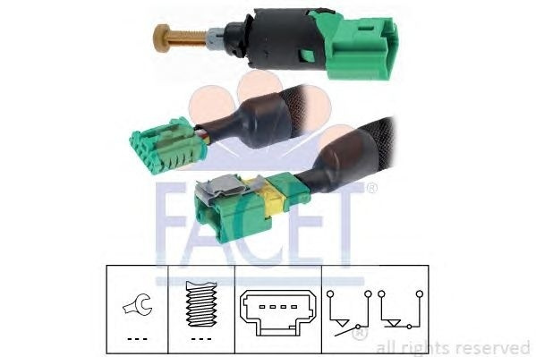 Comutator lumini frana PEUGEOT 1007 FACET 71213K