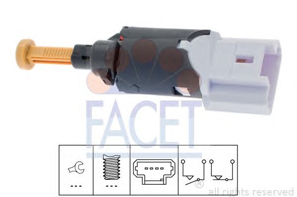 Comutator lumini frana PEUGEOT 206 CC (2D) - Cod intern: W20239517 - LIVRARE DIN STOC in 24 ore!!!
