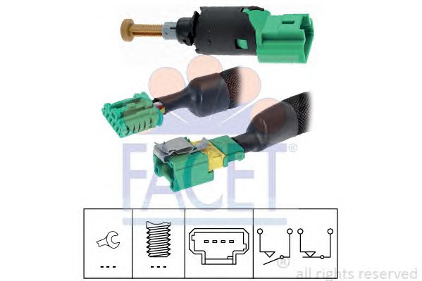 Comutator lumini frana PEUGEOT 407 SW (6E_) - Cod 
