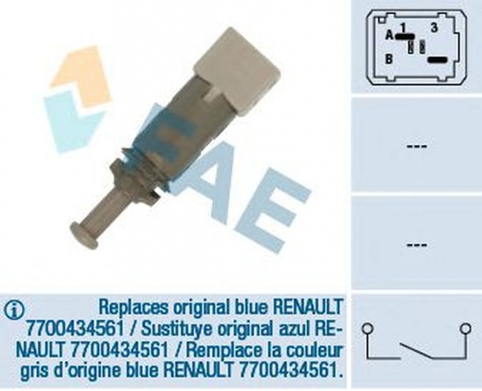 Comutator lumini frana RENAULT SCÉNIC II JM0 1 FA