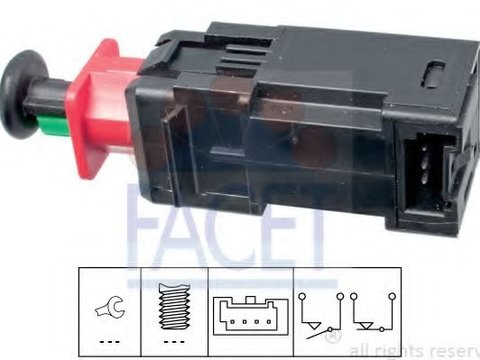 Comutator lumini frana SAAB 9-3 Combi (YS3F) (2005 - 2016) FACET 7.1208 piesa NOUA