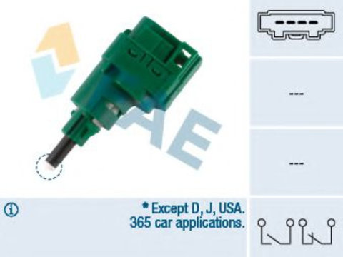 Comutator lumini frana SKODA OCTAVIA 2 (1Z3) (2004 - 2013) FAE 24762