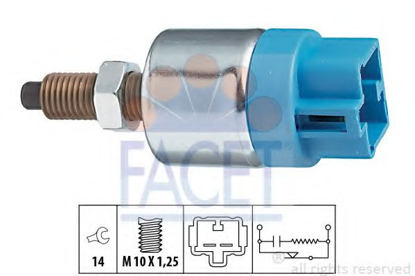 Comutator lumini frana TOYOTA CAMRY (_CV2_, _XV2_) (1996 - 2001) FACET 7.1089