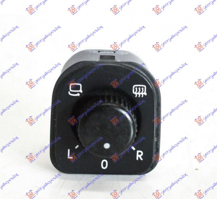 COMUTATOR OGLINDA PLIABILA (CROM/NEGRU) (6pini) - VW SHARAN 10-, VW, VW SHARAN 10-, 881007165